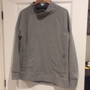 Long gray sweatshirt